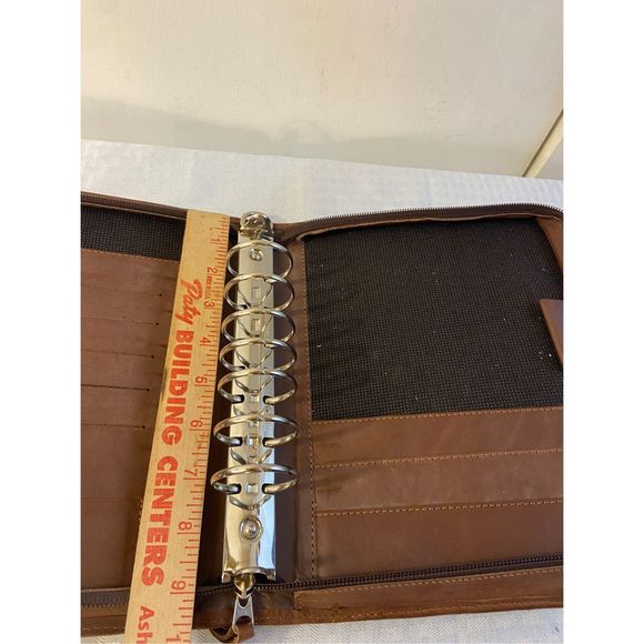 Franklin Covey Office Franklin Covey Zipper Binder 8x Brown Leather